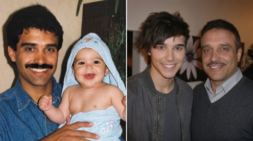 Eric Saade With His Father Walid Saade