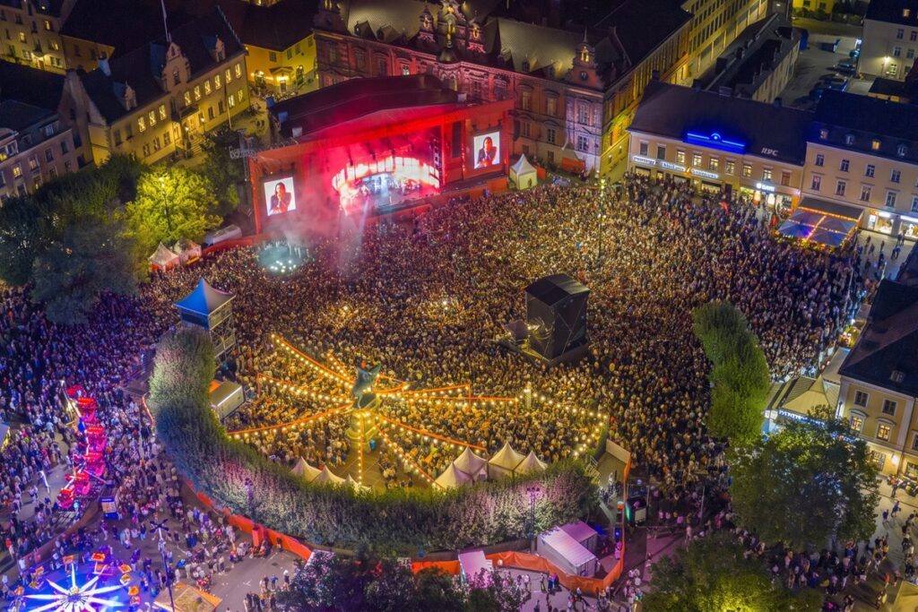 Drönarbild från Malmöfestivalen