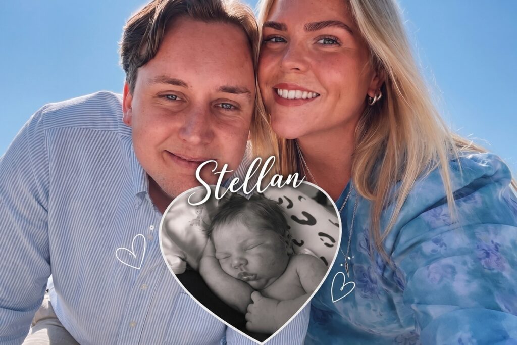 Johanna Nordström och pojkvännen Adam Smedberg har fått en liten pojke, som har fått namnet Stellan